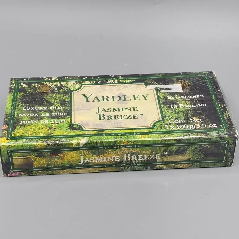 Yardley London Bath Bar Luxury Soap Discontinued Jasmine Breeze 3 Pack Sealed